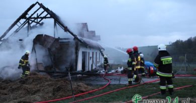 Fotografia ilustrująca pożar w Pagorzynie