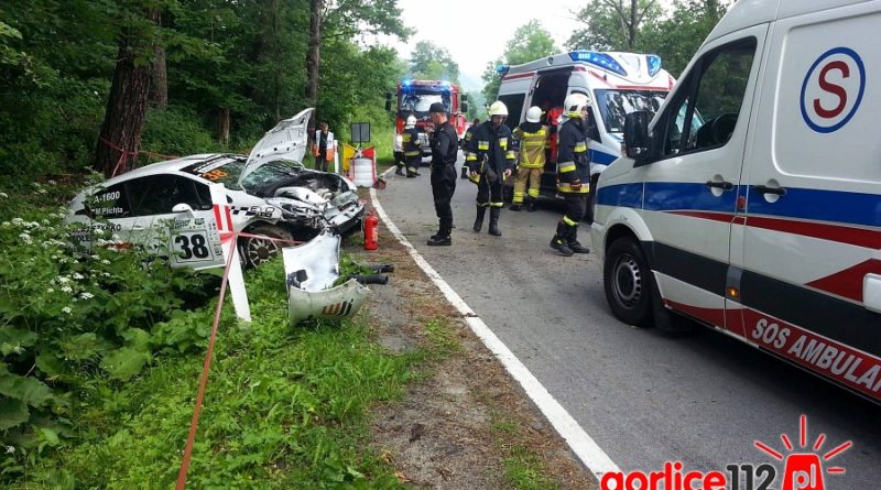 Ranny kibic podczas wyścigu na Magurze.
