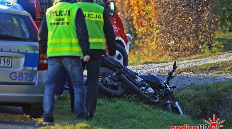 Sitnica: tragiczny wypadek motocyklisty