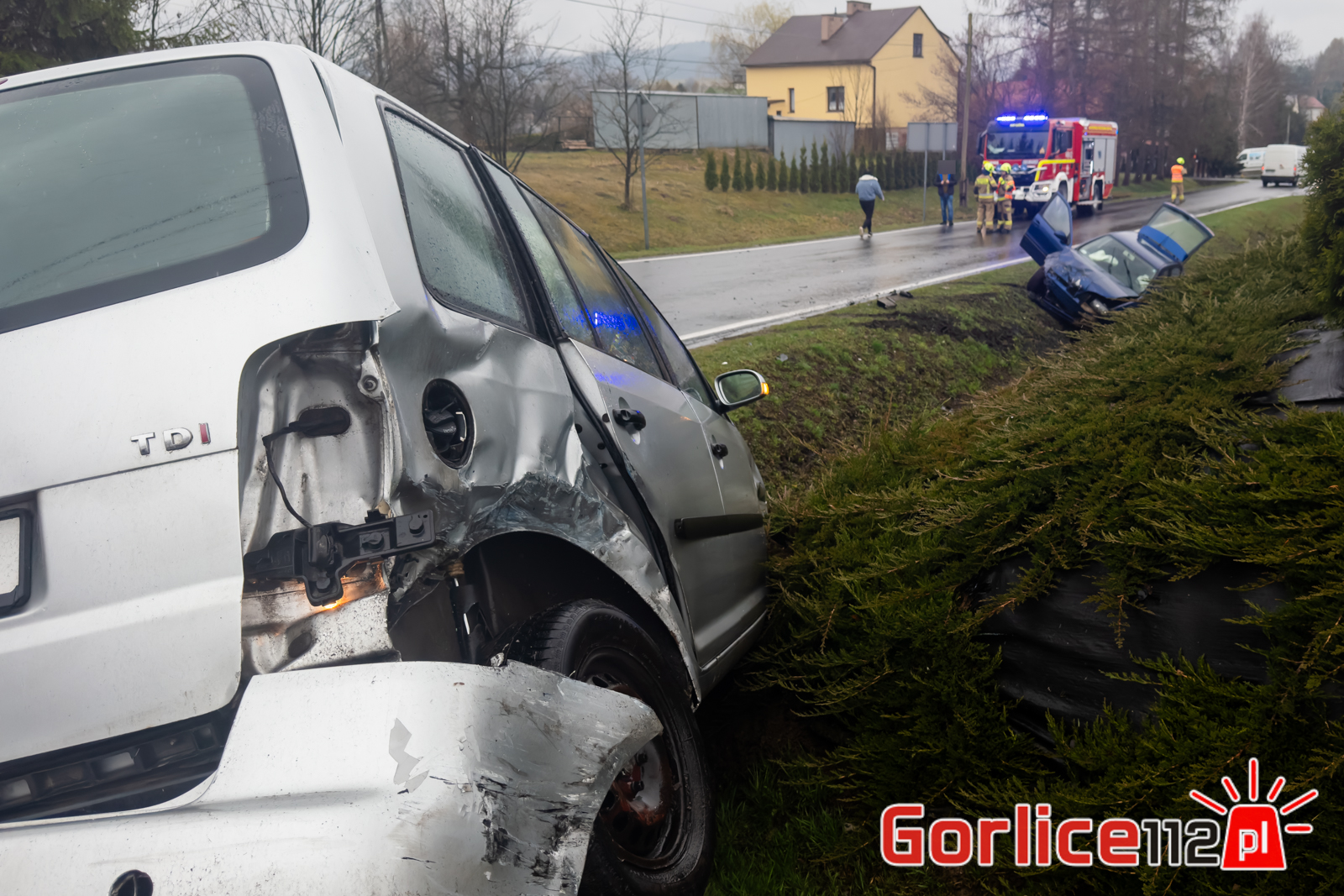 Gmina Łużna: zdarzenie na drodze powiatowej