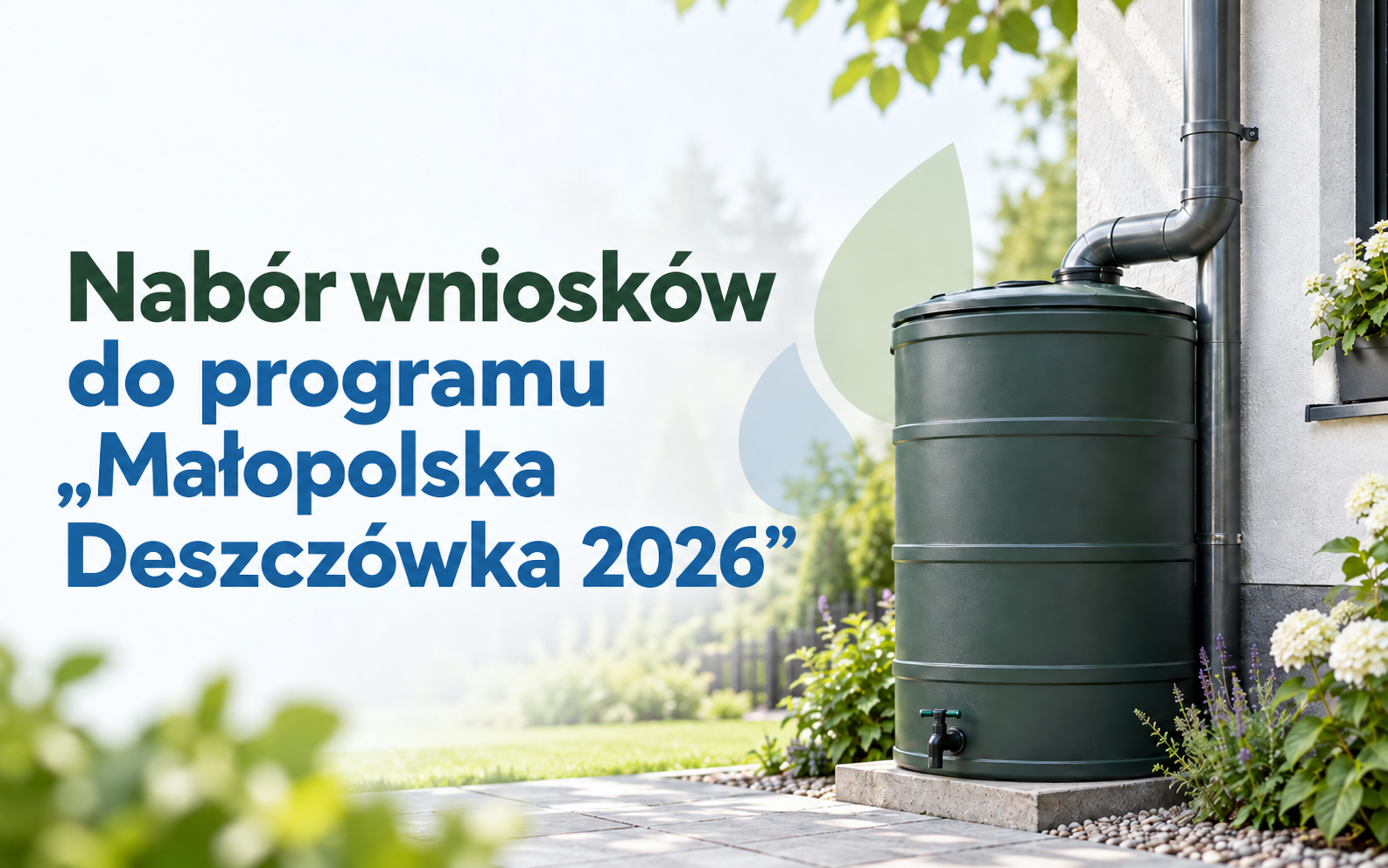Gmina Gorlice rozdaje zbiorniki na deszczówkę. Nabór do 2 października